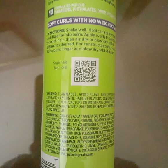 Garnier Fructis Curl Construct Mousse 2 New Bottles defined soft curls hair - Picture 4 of 5